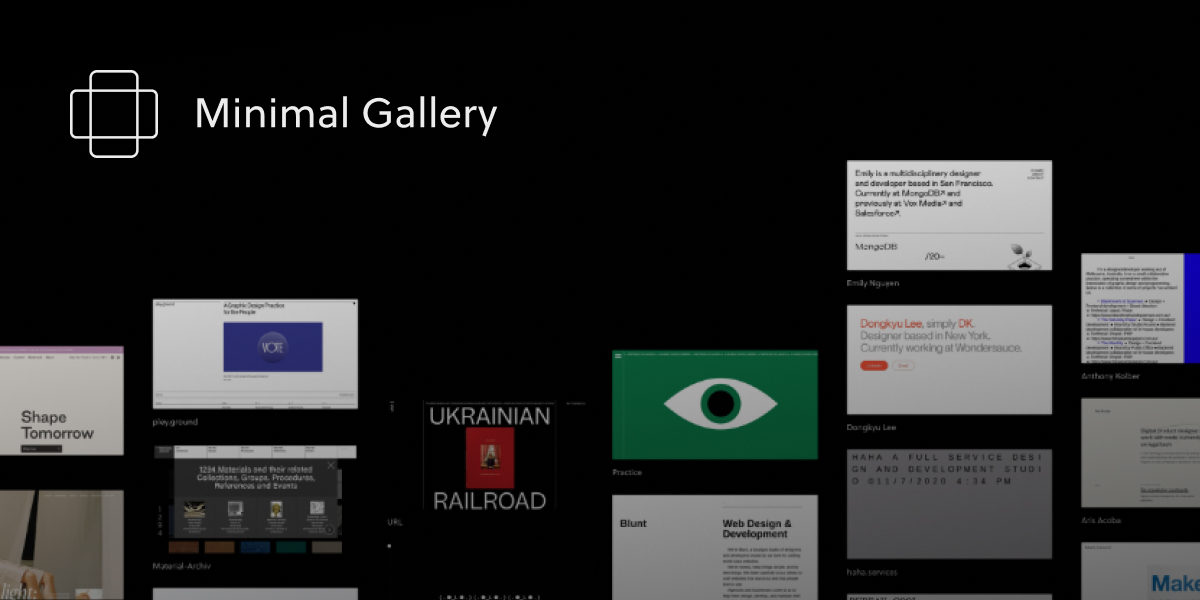 Minimal Gallery – Website Design Inspiration