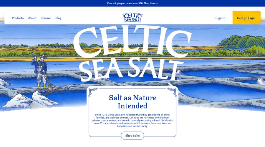 Celtic Sea Salt website