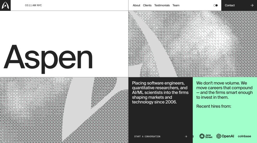 Aspen Search website