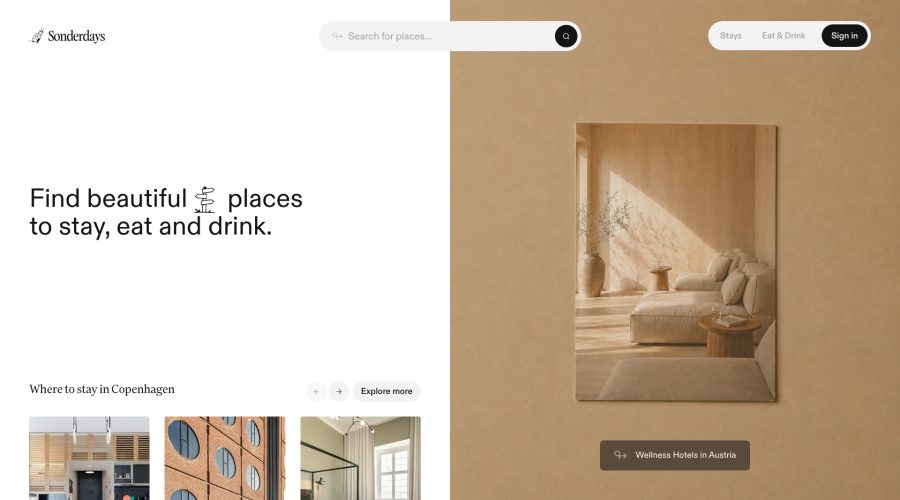 Sonderdays website